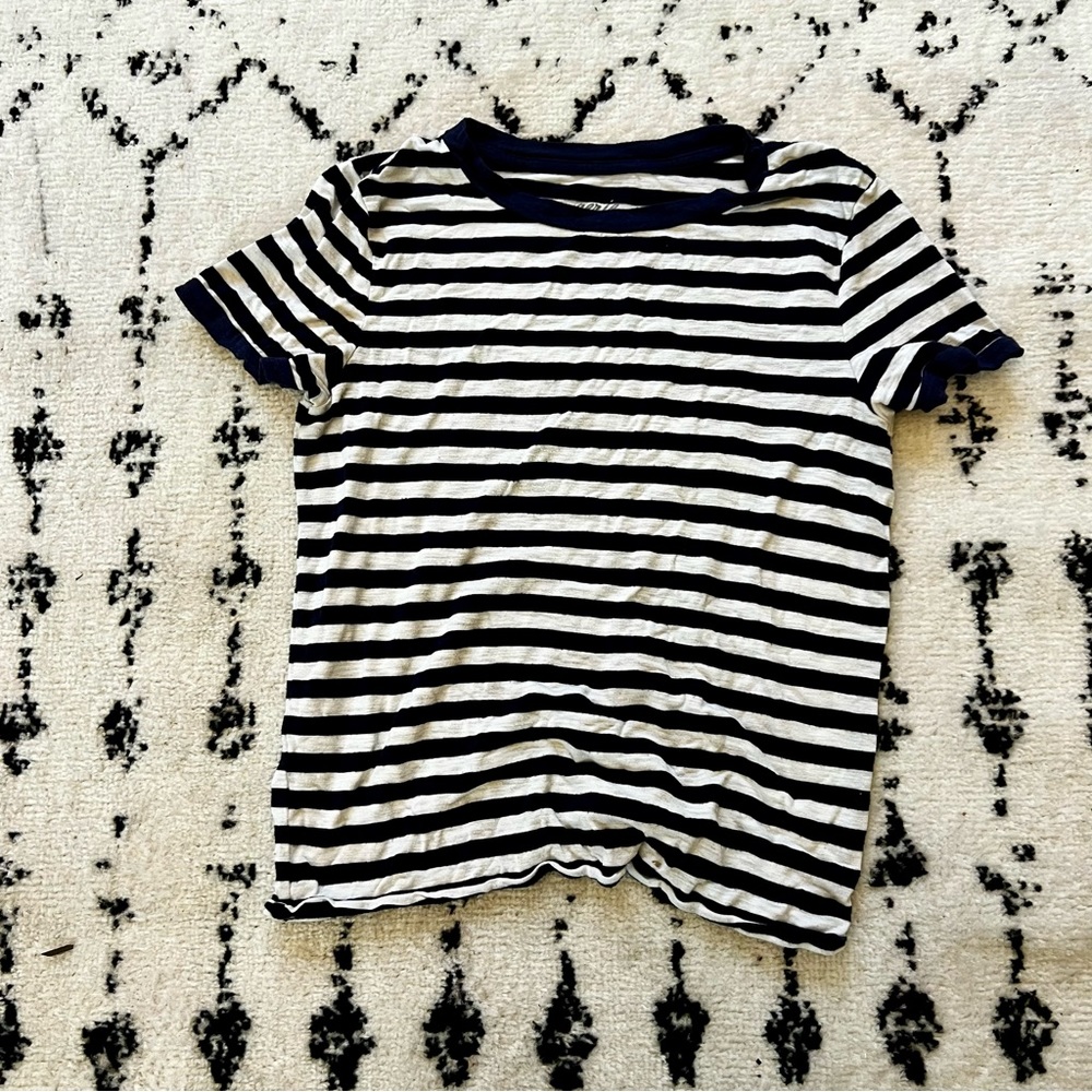 Aerie super soft striped short sleeve shirt XS